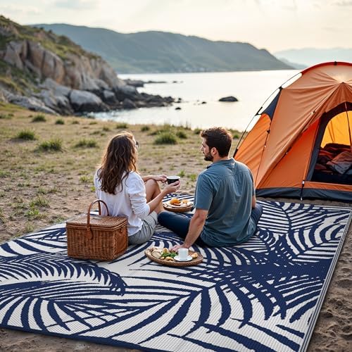 GENIMO Outdoor Rug, Waterproof Plastic Rugs - Image 5