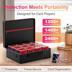 Proijeut Card Deck Box with Portable Case, 12 Pack Clear Commander Deck Box - Image 3