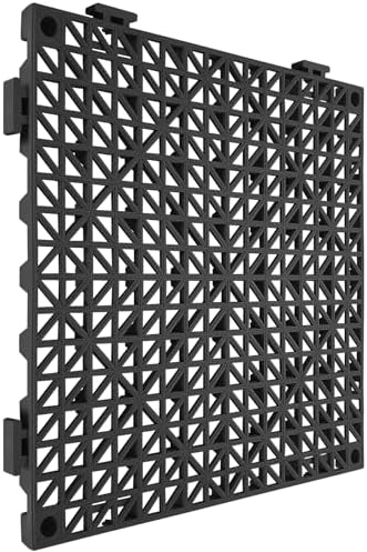 VEVOR Interlocking Tile 50PCS Black, Drainage Tiles 12" x 12" Splicing - Image 4
