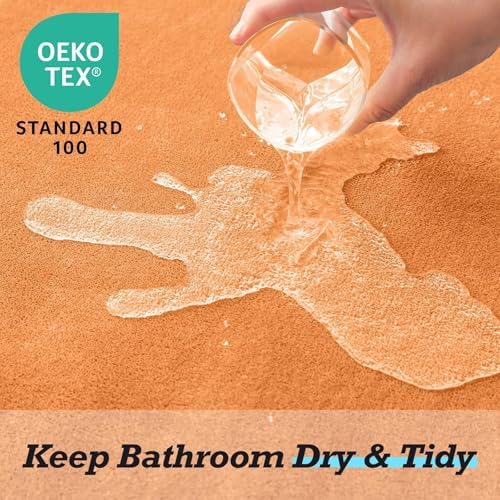 HUXMEYSON Bathroom Rugs Sets 3 Piece, Non-Slip & Quick Dry Bath Mat Set - Image 5