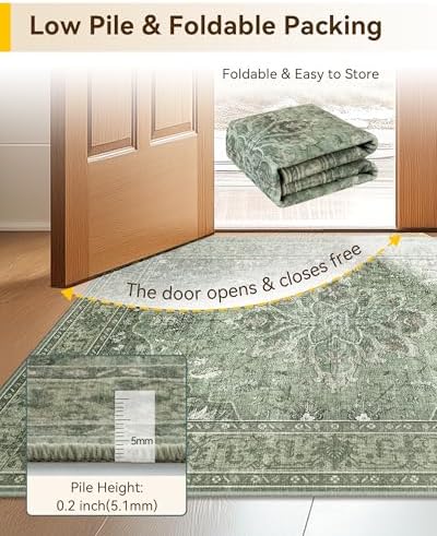 RELEANY Washable Area Rug, Runner 3'x20' - Image 4