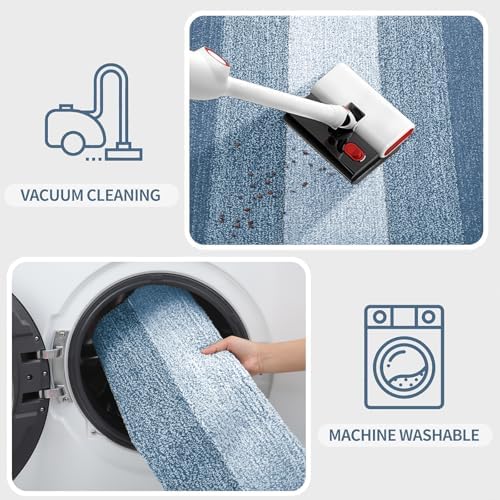 Kitinjoy Indoor Outdoor Door Mat, 59x36 Non-Slip Dirt Trapper Doormats - Image 5
