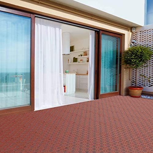 Pure Garden 50-147 Multipurpose Indoor/Outdoor Flooring Interlocking Tiles - Image 3