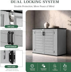 Outdoor Storage Shed Resin Waterproof Storage Cabinet - Image 6