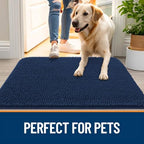 OLANLY Dog Door Mat for Muddy Paws 44x24, Super Absorbent Chenille Mud Mat - Image 6
