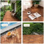BEEFURNI Interlocking Acacia Wood Deck Tiles 12x12 - Image 4