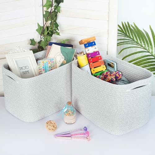 MINTWOOD Design 3-Pack Decorative Woven Storage Baskets - Image 4