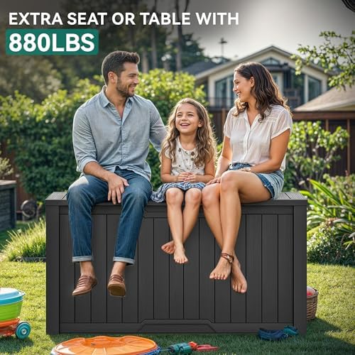 YITAHOME 240 Gallon Extra Large Outdoor Storage Deck Box - Image 6