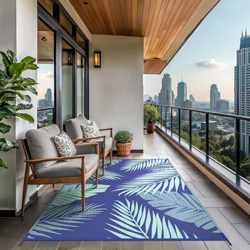 GENIMO Outdoor Rug, Waterproof Plastic Rugs - Image 4