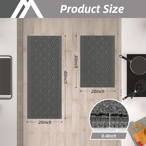 COSY HOMEER 48x20Inch/30X20Inch Kitchen Rug Mats - Image 6