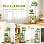 3 Tier Corner Plant Stand Indoor Multiple Sturdy Vertical Metal Flower - Image 2