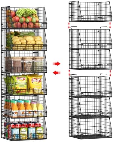 Jakyitvi 6 Pack Stackable Wire Baskets by Jakyitvi