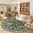 DUKINO 6ft Round Rug for Bedroom, Washable Soft Non Slip Circle Rug - Image 3