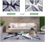 GENIMO Outdoor Rug, Waterproof Plastic Rugs - Image 2