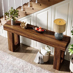 Tribesigns Farmhouse Console Table, 63-Inch Long Narrow Sofa Table Behind The - Image 5