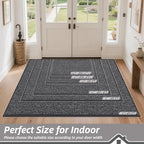 BEQHAUSE Dirt Trapper Door Mat 32"x48", Non-Slip Washable Doormat - Image 2