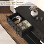 Garvee 52" Console Table with 3 Drawers, Roman Column Entryway Table, Narrow - Image 5