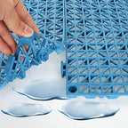 12 Pack Interlocking Floor Cushion Rubber Tile Mats 12" x 12" Non-Slip Shower - Image 3