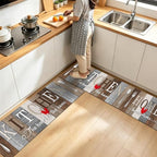 Kitchen Rugs Set 3 Piece, Non Slip Kitchen Mat - Image 3