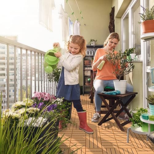Goovilla Plastic Interlocking Deck Tiles, 36 Pack - Image 2
