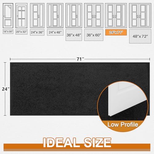 Mibao Super Absorbent Front Door Mat, Non-Slip Washable Indoor Doormats - Image 2