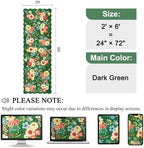 DUKINO 2x6 Runner Rug, Floral Washable Rug - Image 2