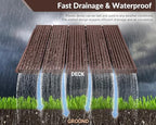 PrimeZone 108 PCS Plastic Interlocking Patio Deck Tiles Outdoor All Weather - Image 7