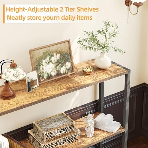 TIQLAB Small Entryway Table, 29.5" Narrow Console Table - Image 6