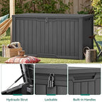 YITAHOME 240 Gallon Extra Large Outdoor Storage Deck Box - Image 3