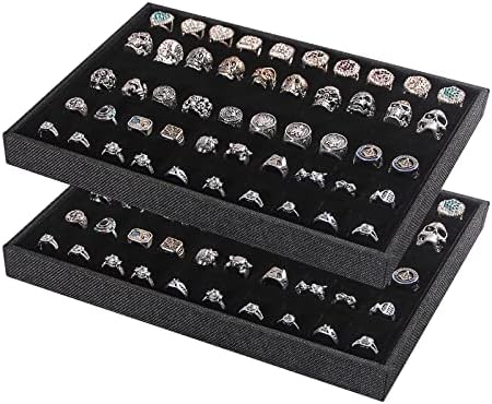 Julysky 2 PCS Stackable Ring Tray by Julysky