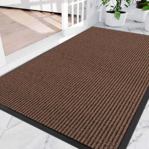 Amyracel Front Door Mat 4'x8', Heavy Duty Waterproof Indoor Outdoor Doormat by Amyracel