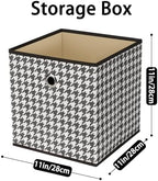 Foldable Storage Cubes Bins, 11 Inch Cloth Storage Cube Fabric Storage Box - Image 2