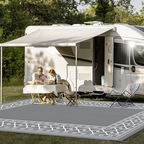 GENIMO Outdoor Rug, Waterproof Plastic Rugs 10'x14' - Image 4