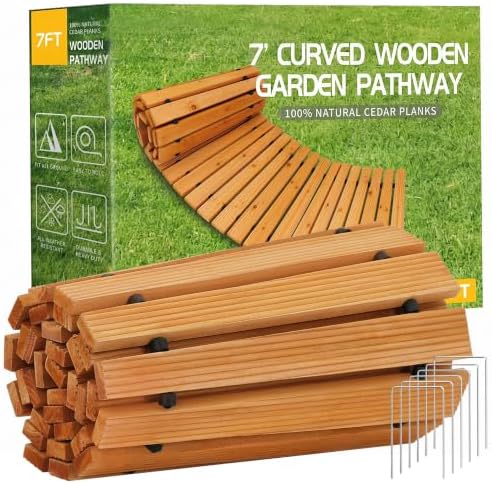 RELIANCER 7' Wooden Garden Pathway by RELIANCER
