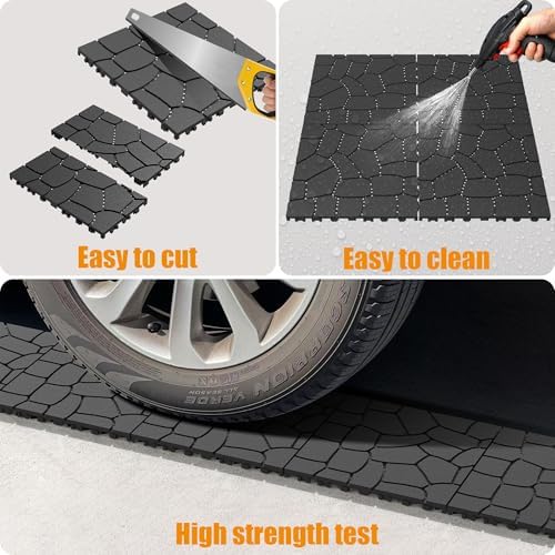 New Stone 44-Pack Interlocking Deck Tiles, 12x12 Inch Modular Patio Flooring - Image 4