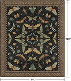 Black Washable 7x9 Large Area Rugs - Image 2