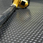 Rubber-Cal Diamond-Plate Rubber Flooring Roll - 3 mm x 4 ft x 1 ft Roll - Black - Image 5