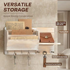 Rebee Vision Pine Wood Key Holder Wall Mount - Image 6
