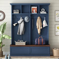 LUMISOL 4-in-1 Hall Tree with Bench and Shoe Storage by LUMISOL