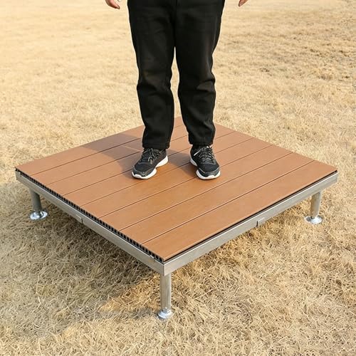 Patio Raised Deck Platform 84x84cm, Modular Floating Deck Kit by ESOYAWE