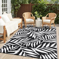 OLANLY Outdoor Rug 5x8 ft Waterproof Reversible Leaf Mat by OLANLY