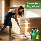Cleaning Caddy with Handle, 17L Foldable Cleaning Supplies Organizer, Portable - Image 2