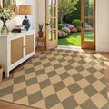 Lessymo Checkered Area Rugs 5x7 by Lessymo