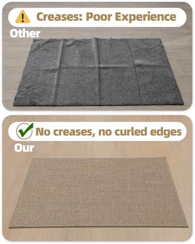 Color&Geometry Ultra-Thin Indoor Door Mat, Heather Dark Beige - Image 5