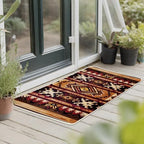 Southwest Native American Indian Kitchen Rugs Set of 2 - Image 6