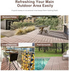EchoDeck Interlocking Deck Tiles, 9 Pack Deck Tiles Interlocking Outdoor All - Image 5