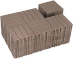 108 PCS Plastic Interlocking Deck Tiles by SkillMaid