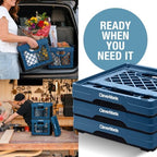 CleverMade Collapsible Milk Crate - 25L - Ocean - Image 6