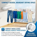 Retractable Clothesline Kit Telescopic Multiple Ropes Clothes Line, Clothes - Image 5