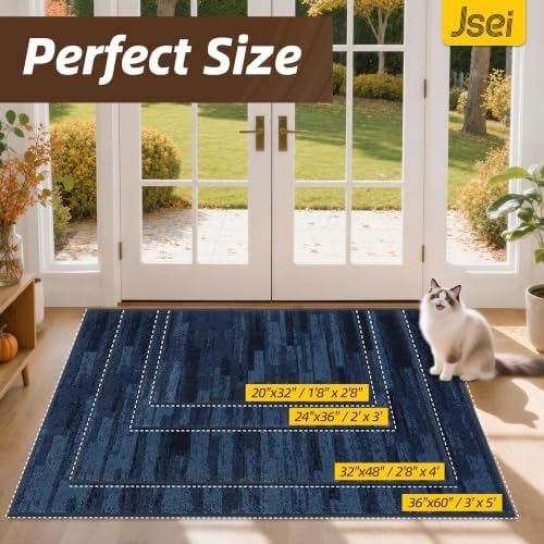 JSEI Dirt Trapper Door Mat 20"x32", Non-Slip Doormat - Image 2